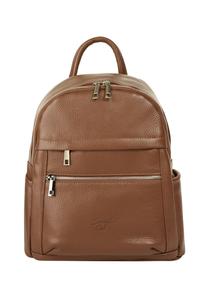 Рюкзак из натуральной кожи, производство Италия Samantha Look, цвет Cognac