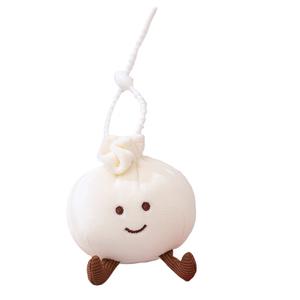 Маленькая сумка с плюшевыми куклами в виде пельменей высотой 13cm Tak Bebe, белый