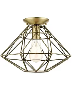 Геометрический 1 светильник для скрытого монтажа Livex, gold-tone