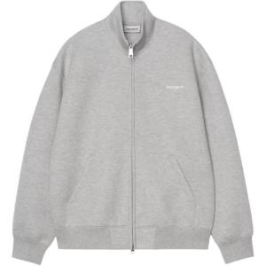 Свитер на молнии Carhartt Wip, серый heather/белый