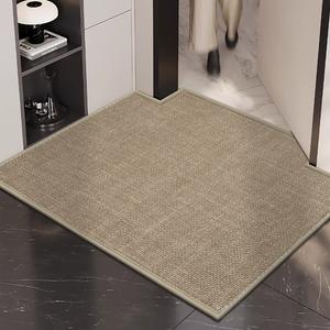 Budis Ковер 60х180 см из ПВХ, уличный, для прихожей, водоотталкивающий, не скользит, цвет oatmeal