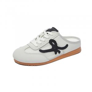 SUPEREDGE Бесшумные устойчивые к истиранию нескользящие закрытые тапочки для женщин бежево-серые, цвет Beige Gray