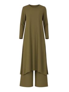 Брючный костюм fashionshowcase Modest ECE-Set, оливковый