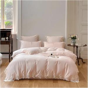 IBDRYKK Комплект постельного белья французский романтический свадебный из египетского хлопка 1000TC