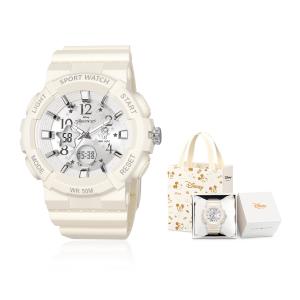 Disney Электронные кварцевые часы с ремешком TPU женские часы розовый циферблат