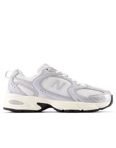 Кроссовки New Balance 530 в цвете серебристый металлик