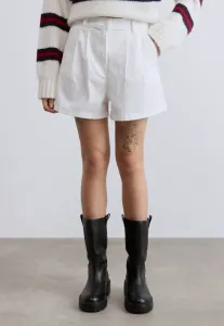 Шорты claire с высокой посадкой, широкими штанинами и складками Tommy Jeans, Ecru