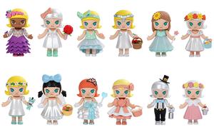 Molly Wedding Flower Girl Collection Molly Mystery Boxes Single Mystery Box/Full Box 12 Pcs POP MART