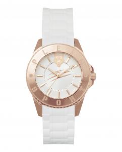 Гламурные силиконовые часы Plein Sport, белый/розовый/белый