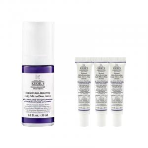 KEYANSHI Retinol A Набор для ухода за кожей Восстанавливающий, подтягивающий, уменьшающий морщины, стабилизирующий 30мл+10мл*3 Kiehl's, retinol firming serums lotion 30ml set b