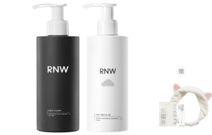 Чистящие средства для мужчин RNW, amino acid facial cleanser 200g+mite removal facial cleanser 200g+free hairband+sample perfume