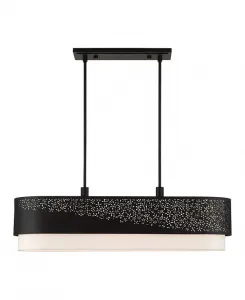 Линейная люстра Noria на 6 ламп Livex, black