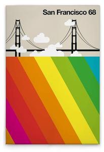 Картина на холсте A.S. Création SanFrancisco68 цвет buntcremeschwarzweiss