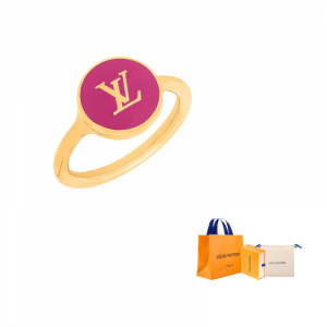 LOUIS VUITTON Эмалевое кольцо Unisex Gold