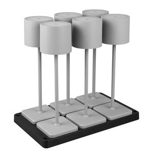 Светодиодная настольная лампа Reality Leuchten Fernandez 6er-Set, алюминий - 6-световой - серый