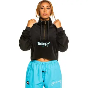 Толстовка Grimey Gem Cutting half zip, черный