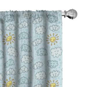 Шторы с принтом Ambesonne Rain, голубой