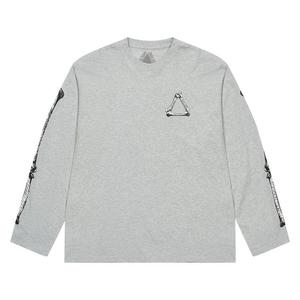 Лонгслив Palace Tri-Bone Long-Sleeve, Grey Marl