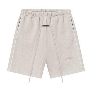 Спортивные шорты Fear of God Essentials Relaxed Fleece Sweatshort With Piping, Heather Stone/Cloud White