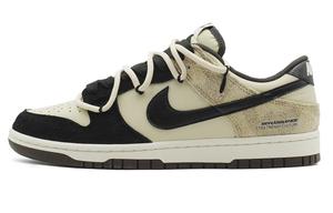 Кроссовки Nike Dunk Skateboarding Shoes Unisex Low-top Brown/black, черный/коричневый