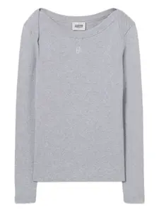 Лонгслив с вырезом "лодочка" Claudie Pierlot, серый