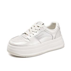 Нескользящие износостойкие низкие кроссовки, женские, серебристые La Chapelle, Silver