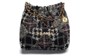 22K Осень-Зима Сумка Шерстяная Тот Бэг, Шоппинг Сумка, Женская Сумочка, Серая Розовая Сумка Через Плечо CHANEL