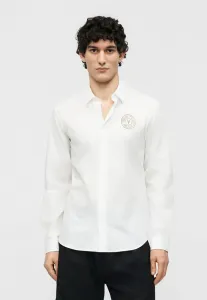 Рубашка с нашивкой и эмблемой Versace Jeans Couture, White/Golden-Coloured