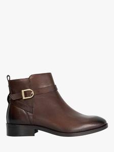 Pemma Wide Fit кожаные ботинки на плоской подошве Dune London, Brown
