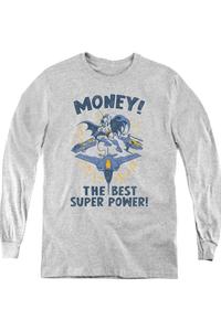 Футболка с длинным рукавом DC Comics Money Youth Gildan, Athletic Heather