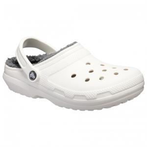 Сандалии Crocs Classic Lined Clog, цвет White/Grey