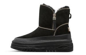 C°BANNER Женские короткие зимние сапоги с черной подкладкой из флиса, цвет Black Fleece-Lined