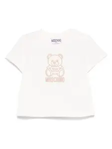 Футболка Teddy Bear Moschino Kids, белый