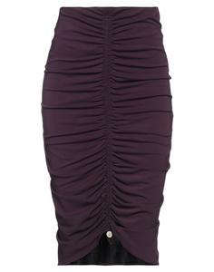Юбка миди Patrizia Pepe Sera, темно-фиолетовый