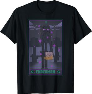 Футболка Minecraft Enderman Tarot, черная (black 19-3911tcx), размер S
