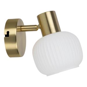 Настенный светильник LEARTA 16/10/13,5 см Näve, белый/латунный