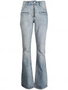 Расклешенные джинсы Courrèges, синий