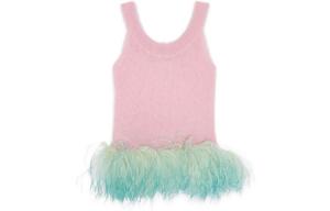 Майка женская розовая Saint Laurent