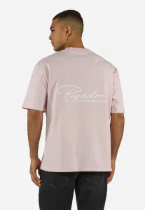 Футболка оверсайз с принтом pike Pegador, Washed Powder/Pink White