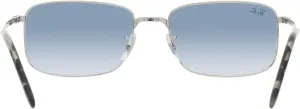 Солнцезащитные очки Ray-Ban унисекс Rb3717 прямоугольной формы, Silver/Clear Gradient Blue