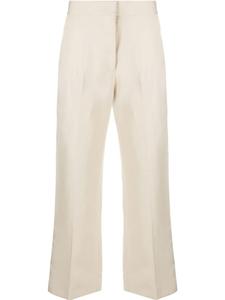 Укороченные брюки прямого кроя MSGM, бежевый