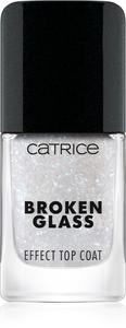 Верхнее покрытие для ногтей с эффектом битого стекла и блестками Catrice, atspalvis 050 sparkling reflection 10,5 мл