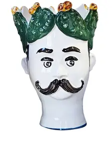 Свеча Ficus в фарфоровом подсвечнике Les-Ottomans, белый