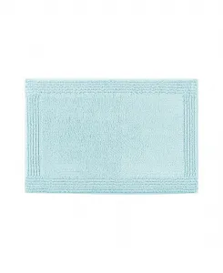 Двусторонний ворсистый хлопковый коврик для ванной Splendor, 61 x 91 см Madison Park Signature, синий