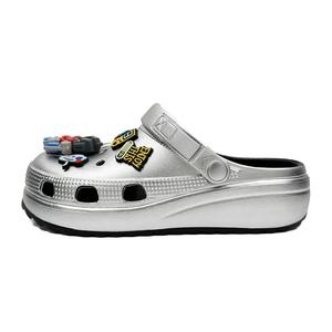 Сабо унисекс Oubt, серебряный