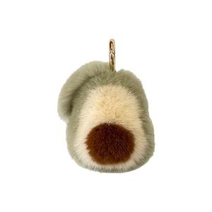 Очаровательный брелок плюшевый авокадо с кроликом Rex мех, высота 10см/15см GUAIGUAIXIONG