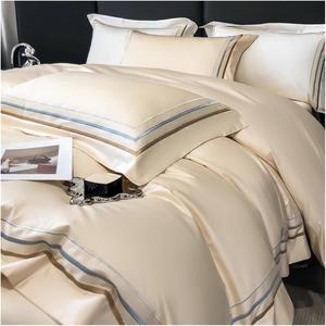 YUSIWOAL Комплект постельного белья Luxury Gold Embroidery Style Bed Sets