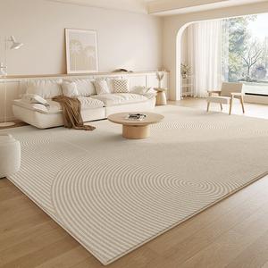 Budis Ковер 80х160 см для гостиной/спальни, утолщенный петлевой ворс, французский кремовый стиль