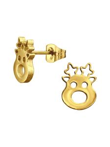 Bungsa Золотые серьги-гвоздики