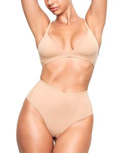 Универсальное стринги с высокой посадкой SKIMS, коричневый/бежевый